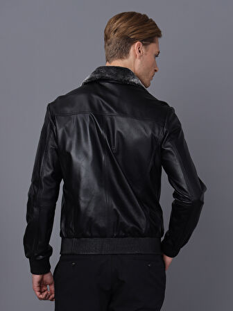 Basics&More Erkek Deri Ceket ES511