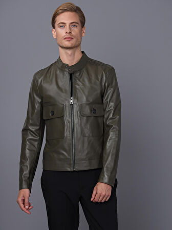 Basics&More Erkek Deri Ceket E1021