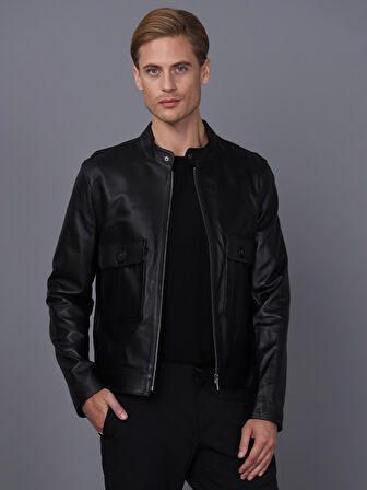 Basics&More Erkek Deri Ceket E1021