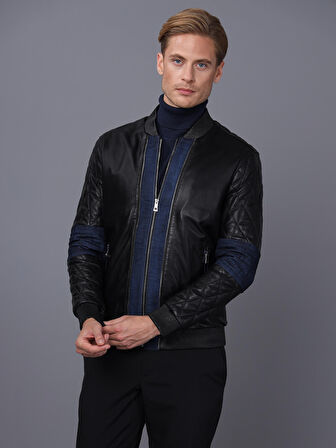 Basics&More Erkek Deri Ceket E1023