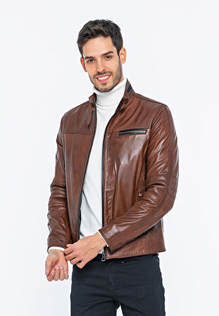 Basics&More Erkek Deri Ceket E/47