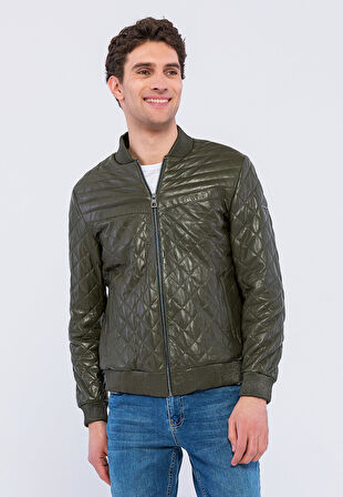 Basics&More Erkek Deri Ceket YNS45