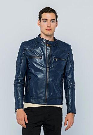 Basics&More Erkek Deri Ceket E-1042