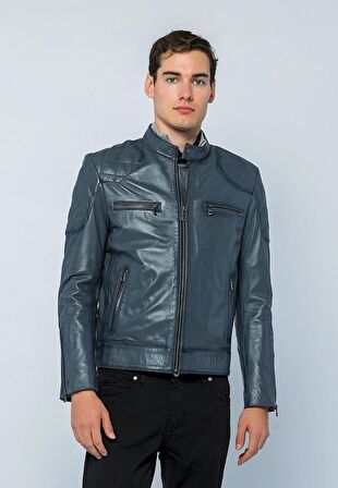 Basics&More Erkek Deri Ceket E-1042