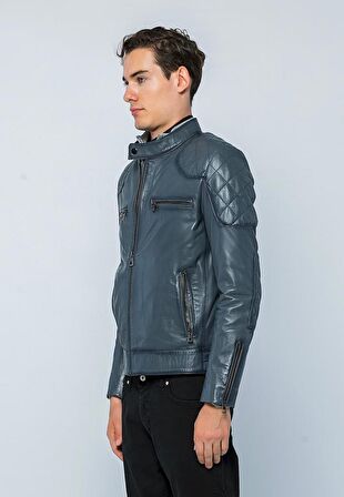 Basics&More Erkek Deri Ceket E-1042