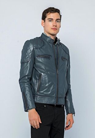 Basics&More Erkek Deri Ceket E-1042