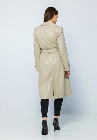 Basics&More Kadın Trenc Deri Ceket Brenda