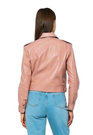 Basics&More Kadın Hakiki Deri Ceket - Kendall