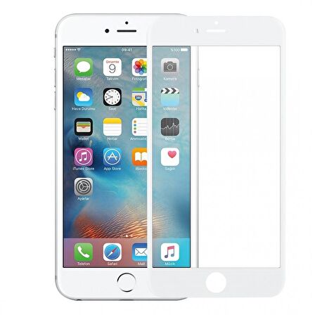 BİNANO CURVED CERAMIC IPHONE 7/8/SE 2020 BEYAZ NANO EKRAN KORUYUCU
