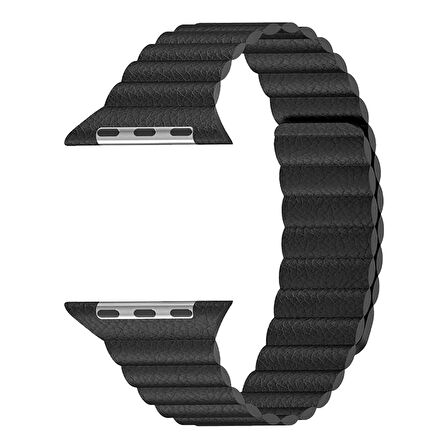 E2M APPLE WATCH 42-44MM KRD-06 DERİ BÜKME LACİVERT KORDON