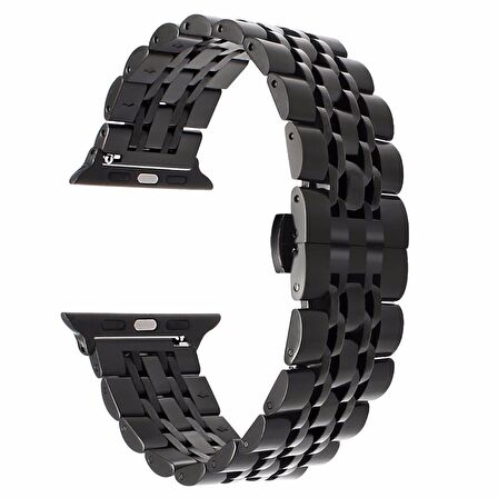 E2M Apple Watch Uyumlu 42-44MM KRD-07 METAL GUMUS KORDON 