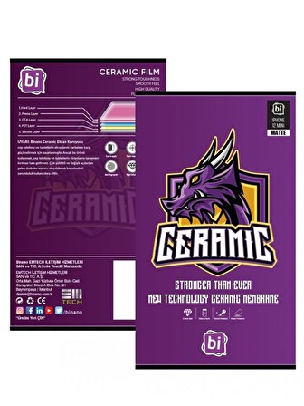 BİNANO CERAMIC IPHONE 7/8 PLUS BEYAZ EKRAN KORUYUC