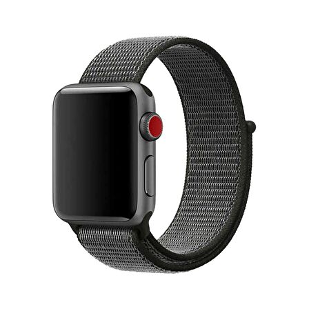 E2M Apple Watch Uyumlu 38-40MM KRD-03 HASIR GRI KORDON 