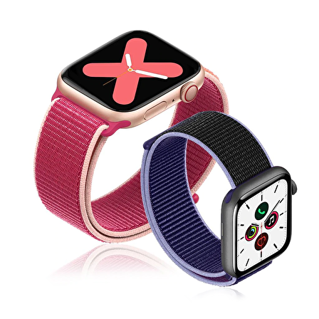 E2M Apple Watch Uyumlu 38-40MM KRD-03 HASIR PASİFİK YEŞİL 