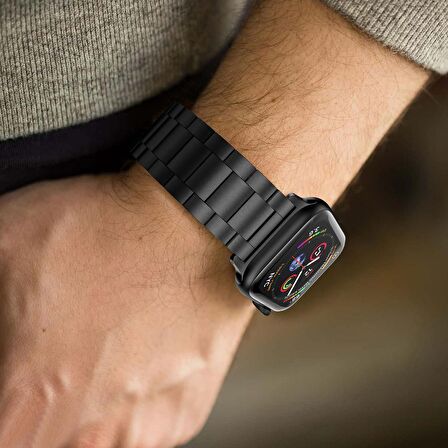 E2M Apple Watch Uyumlu 38-40MM KRD-05 KLASIK METAL ALTIN 