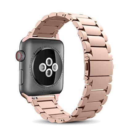 E2M Apple Watch Uyumlu 38-40MM KRD-05 KLASIK METAL GUMUS 