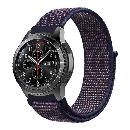E2M Huawei Watch 22mm KRD-03 Hasır Kozmik Lacivert