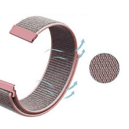 E2M Samsung Watch 20mm KRD-03 Hasır Kum Pembesi Ko