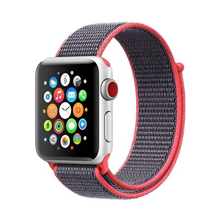 E2M Apple Watch Uyumlu 38-40MM KRD-03 HASIR UZAY GRI KORD 