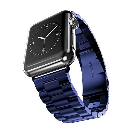 E2M Apple Watch Uyumlu 38-40MM KRD-05 KLASIK METAL LACİV 