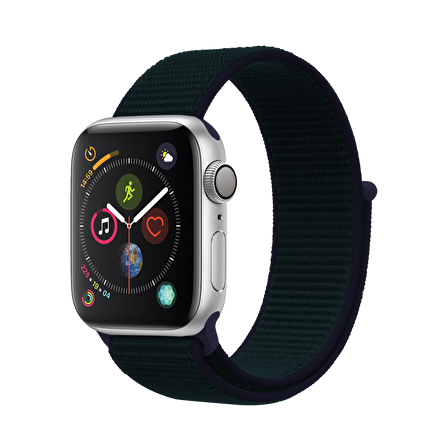 E2M Apple Watch Uyumlu 38-40MM KRD-03 HASIR PETROL MAVİSİ 