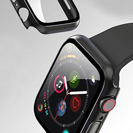 E2M Apple Watch Uyumlu 38mm Kasa ve EkranKoruyucu RoseGol 