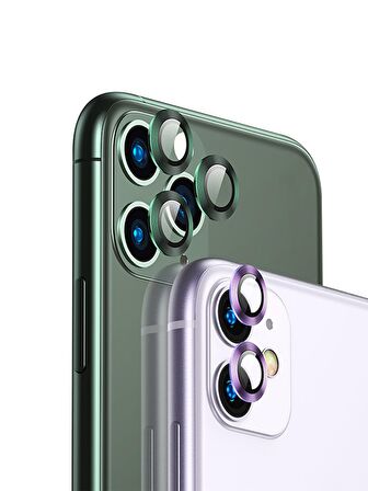 Binano Metal Ring Iphone12 Pro Lens Koruyucu SİYAH