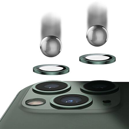 Binano Metal Ring Iphone12 Pro Lens Koruyucu Kırmızı