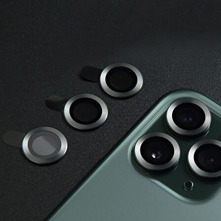 Binano Metal Ring Iphone12 Pro Lens Koruyucu Kırmızı