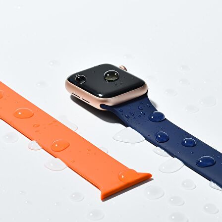 E2M Apple Watch Uyumlu 42-44mm KRD-18 Silikon M Lacivert 
