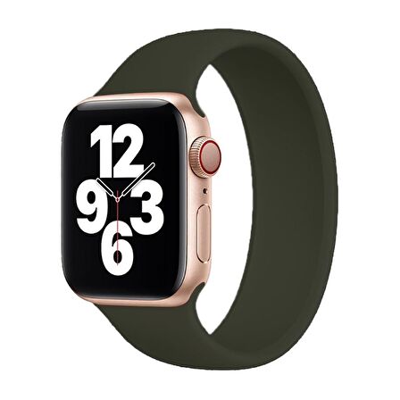 E2M Apple Watch Uyumlu 42-44mm KRD-18 Silikon L Petrol Ye 