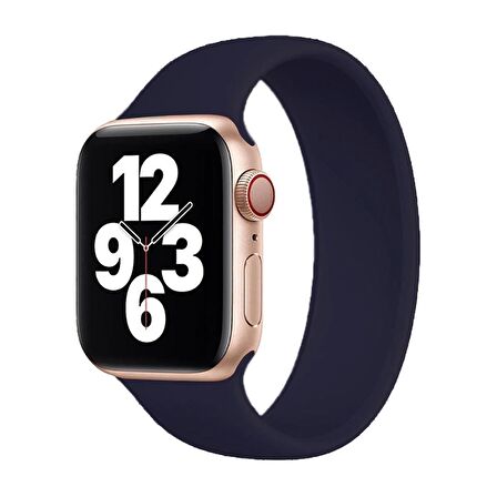 E2M Apple Watch Uyumlu 42-44mm KRD-18 Silikon L Lacivert 