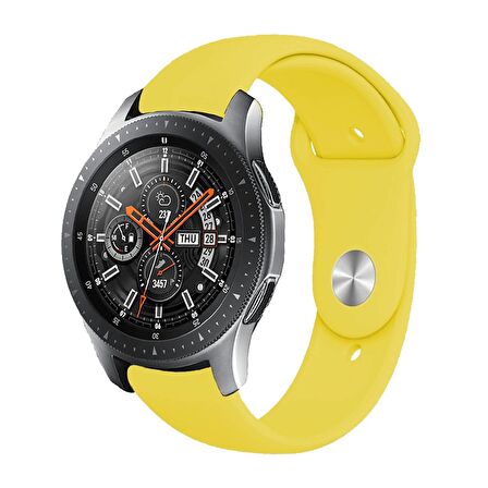 E2M Samsung Watch 20mm KRD-19 Classic Silikon Sarı