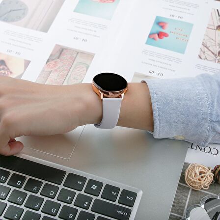 E2M Huawei Watch 22mm KRD-19 Classic Silikon Yeşil