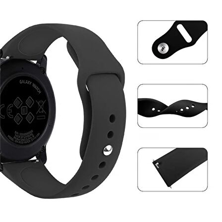 E2M Huawei Watch 22mm KRD-19 Classic Silikon Yeşil