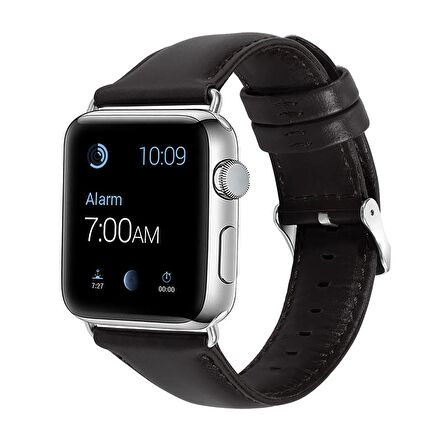 E2M Apple Watch Uyumlu 42-44MM KRD-10 DERI ACI KAHVE 