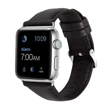 E2M Apple Watch Uyumlu 38-40MM KRD-10 DERI ACI KAHVE KOR 
