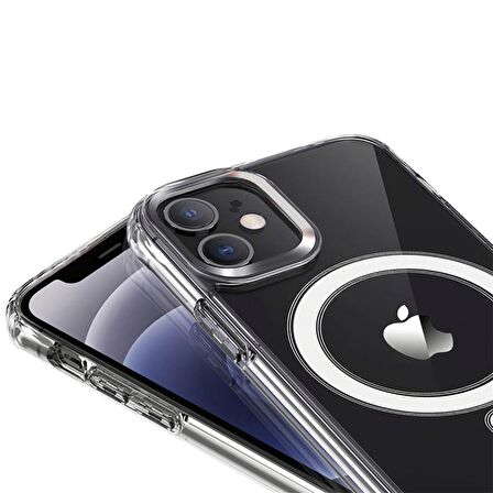 BİKAPAK MAGSAFE AIR IPHONE 12 MİNİ ŞEFFAF KAPAK