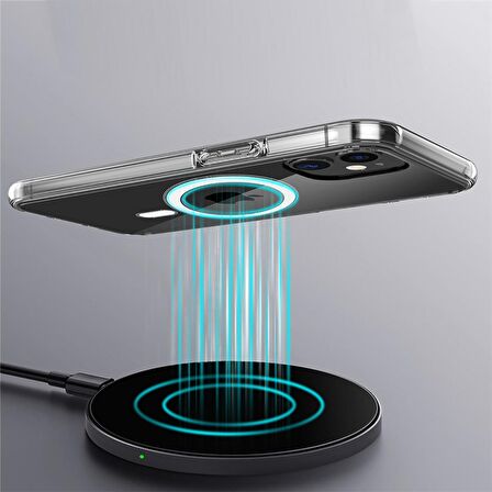 BİKAPAK MAGSAFE AIR IPHONE 12 MİNİ ŞEFFAF KAPAK