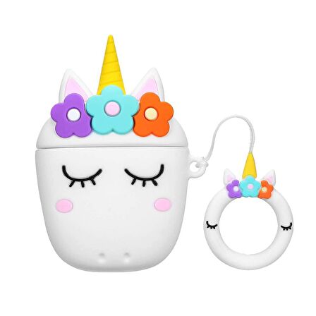 E2M AIRPODS 1-2 KILIF UNICORN BEYAZ