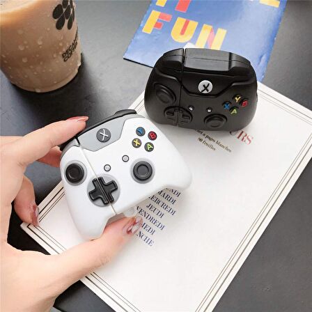 E2M AIRPODS 1-2 KILIF JOYSTICK SİYAH