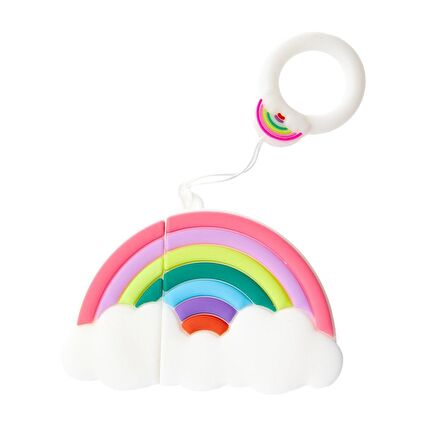 E2M AIRPODS 1-2 KILIF GÖKKUŞAĞI RENKLİ