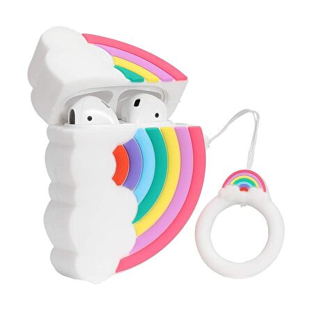 E2M AIRPODS 1-2 KILIF GÖKKUŞAĞI RENKLİ