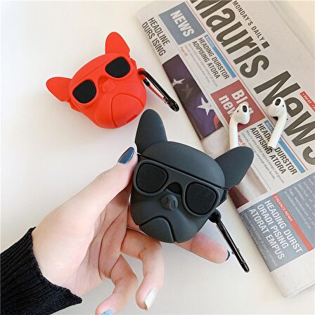 E2M AIRPODS PRO KILIF BULLDOG KIRMIZI