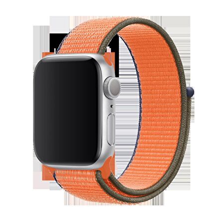 E2M APPLE WATCH 42-44MM KRD-03 HASIR SPOR TURUNCU KORDON
