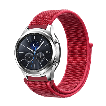 E2M SAMSUNG WATCH 22MM KRD-03 HASIR KIRMIZI KORDON
