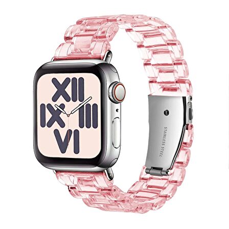 E2M Apple Watch Uyumlu 42-44mm KRD-22 Candy Toz Pembe Kor 