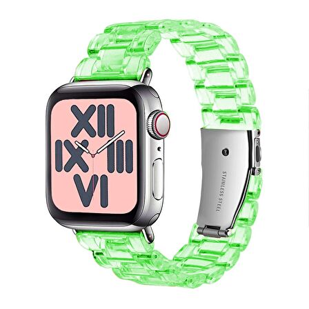 E2M Apple Watch Uyumlu 42-44mm KRD-22 Candy Yeşil Kordon 