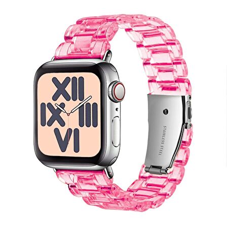 E2M Apple Watch Uyumlu 42-44mm KRD-22 Candy Şeker Pembe K 