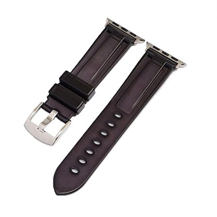 E2M Apple Watch Uyumlu 38-40mm KRD-23 Transparent Siyah K 
